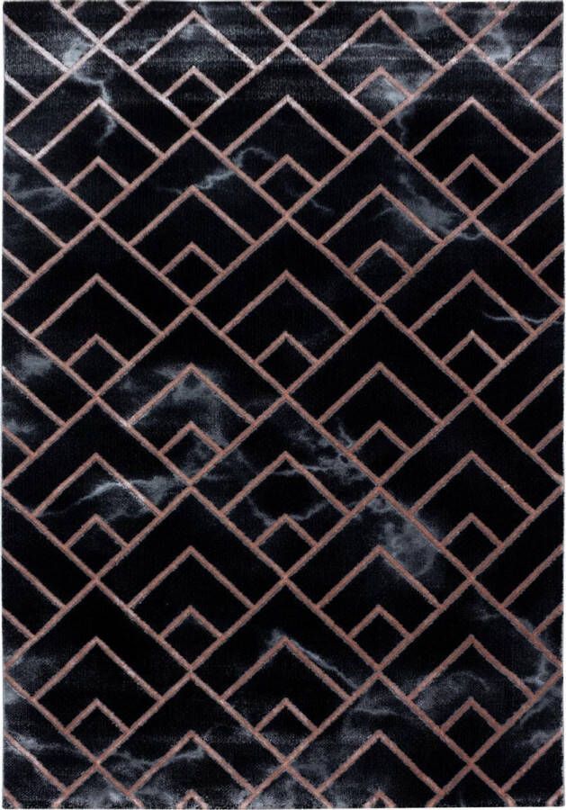 Decor24-AY Modern laagpolig vloerkleed Naxos brons 3814 140x200 cm
