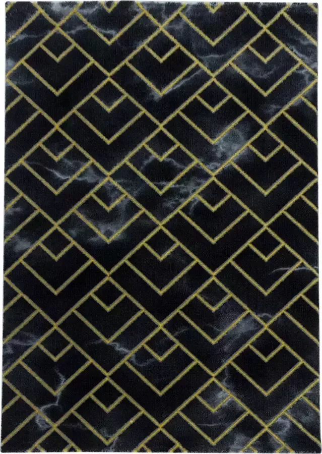Decor24-AY Modern laagpolig vloerkleed Naxos goud 3814 120x170 cm