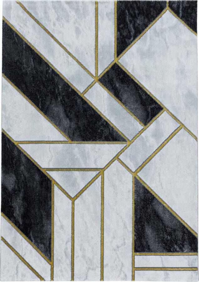 decor24-AY Modern laagpolig vloerkleed Naxos goud 3817 120x170 cm