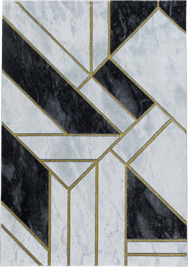 Decor24-AY Modern laagpolig vloerkleed Naxos goud 3817 120x170 cm