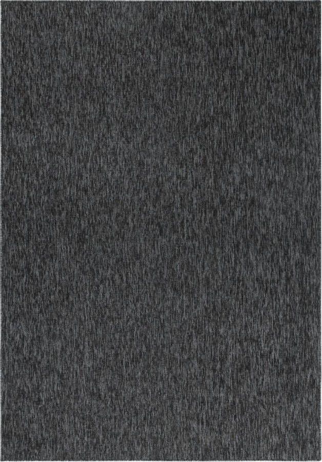 Decor24-AY Modern laagpolig vloerkleed Nizza antraciet 120x170 cm