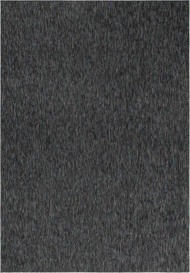 Decor24-AY Modern laagpolig vloerkleed Nizza antraciet 160x230 cm