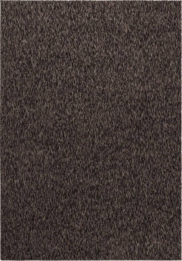 Decor24-AY Modern laagpolig vloerkleed Nizza bruin 80x250 cm