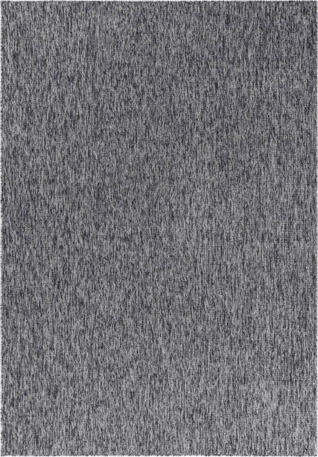 Decor24-AY Modern laagpolig vloerkleed Nizza grijs 80x250 cm