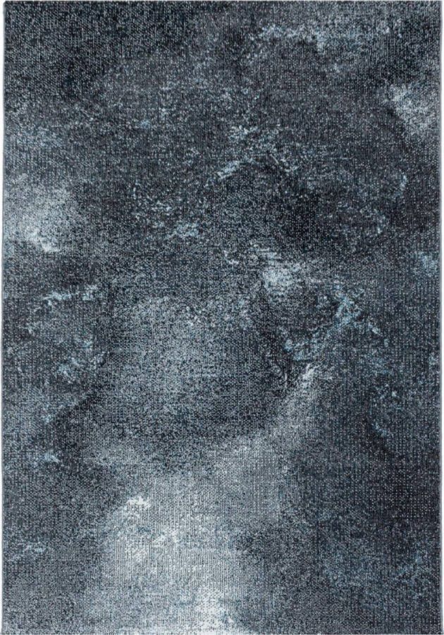 Decor24-AY Modern laagpolig vloerkleed Ottawa blauw 4203 160x230 cm