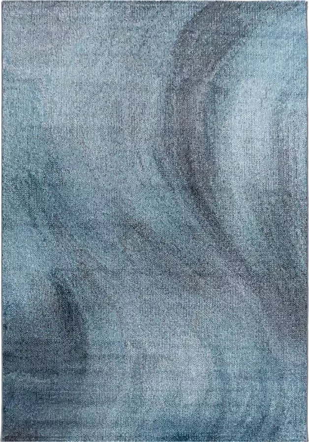 Decor24-AY Modern laagpolig vloerkleed Ottawa blauw 4204 160x230 cm
