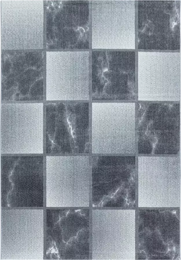 Decor24-AY Modern laagpolig vloerkleed Ottawa grijs 4201 120x170 cm