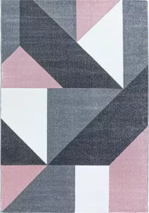 Decor24-AY Modern laagpolig vloerkleed Ottawa roze 4205 160x230 cm