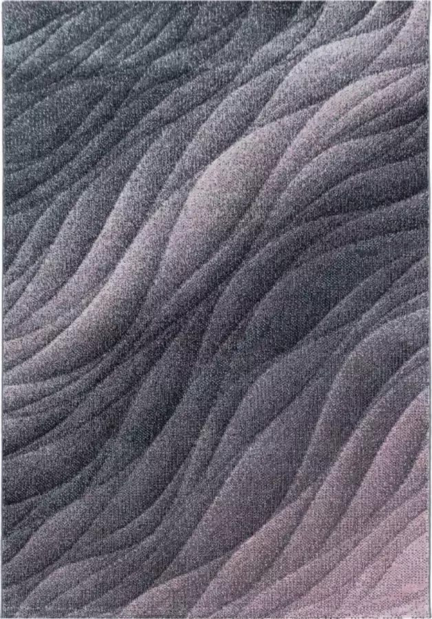 Decor24-AY Modern laagpolig vloerkleed Ottawa roze 4206 120x170 cm