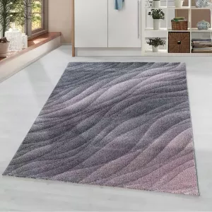 Decor24-AY Modern laagpolig vloerkleed Ottawa roze 4206 200x290 cm