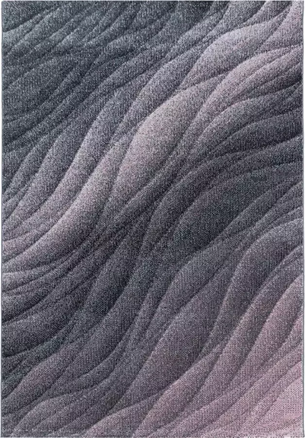 Decor24-AY Modern laagpolig vloerkleed Ottawa roze 4206 240x340 cm