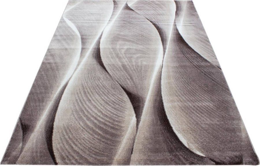 Decor24-AY Modern laagpolig vloerkleed Parma bruin 9310 120x170 cm