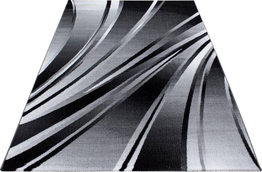 Decor24-AY Modern laagpolig vloerkleed Parma zwart 9210 160x230 cm