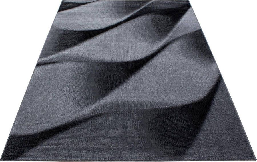 decor24-AY Modern laagpolig vloerkleed Parma zwart 9240 120x170 cm