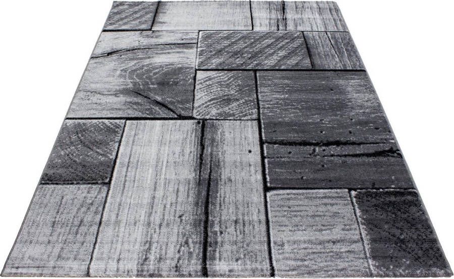 Decor24-AY Modern laagpolig vloerkleed Parma zwart 9260 160x230 cm