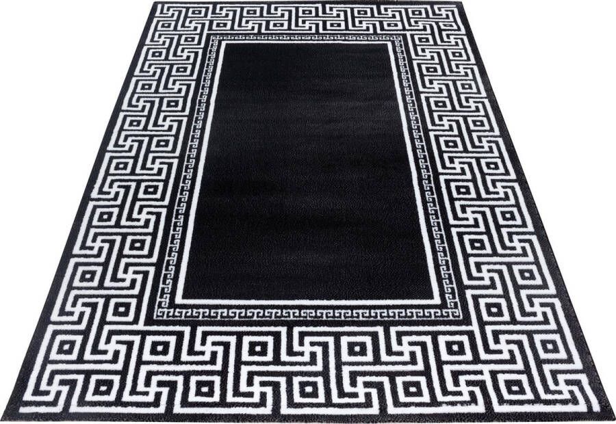 decor24-AY Modern laagpolig vloerkleed Parma zwart 9340 120x170 cm