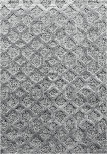 Decor24-AY Modern laagpolig vloerkleed Pisa grijs 4702 140x200 cm