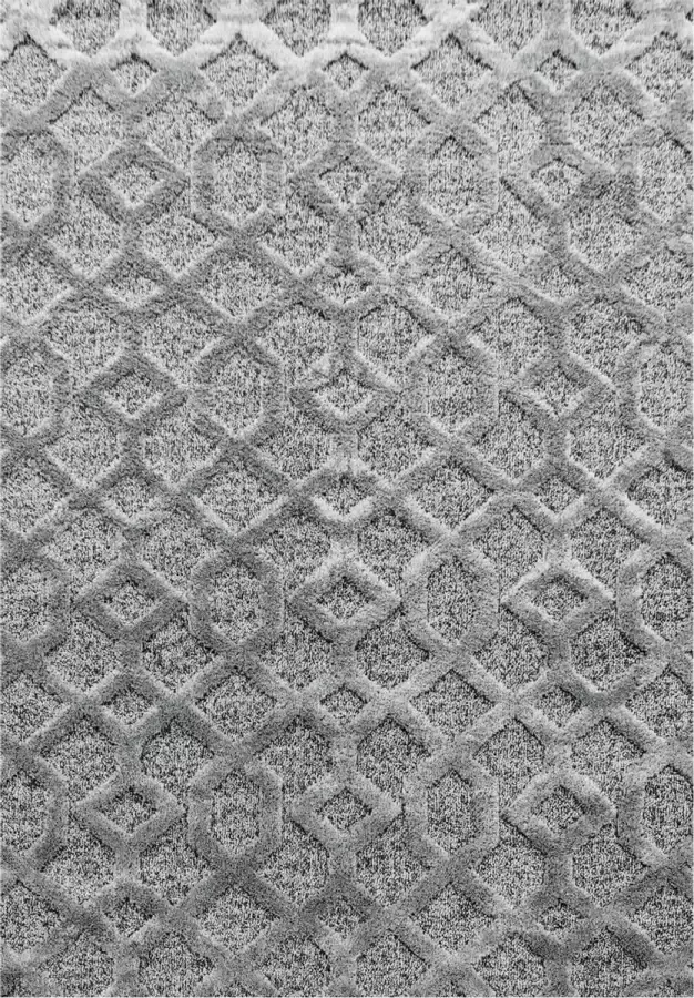Decor24-AY Modern laagpolig vloerkleed Pisa grijs 4702 280x370 cm