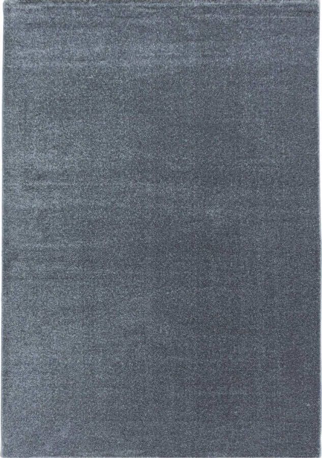 decor24-AY Modern laagpolig vloerkleed Rio zilver 120x170 cm