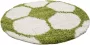 Decor24-AY Vloerkleed kinderkamer Voetbal groen wit rond 120 cm - Thumbnail 2