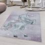 Decor24-AY Vrolijk kinderkamer vloerkleed Funny Unicorn violet 80x150 cm - Thumbnail 2