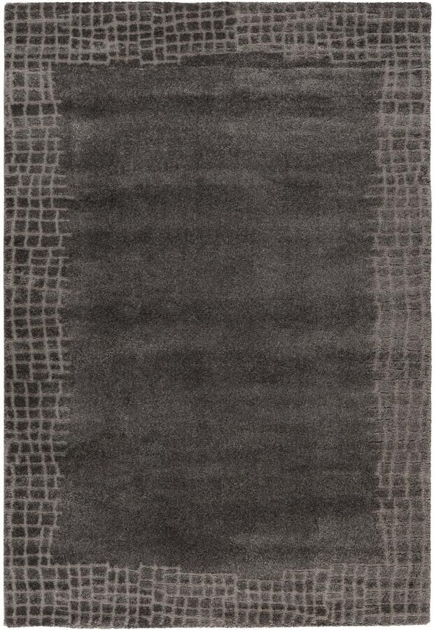 Decor24-OB Hoogpolig vloerkleed Canyon (Antraciet 972) 80x150 cm