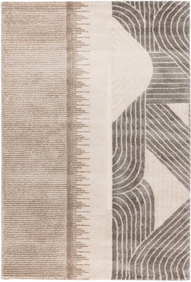 Decor24-OB Hoogpolig vloerkleed Canyon (Taupe 975) 120x170 cm