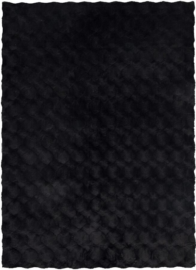 Decor24-OB Hoogpolig vloerkleed Diamond Cut (antraciet) 200x290 cm