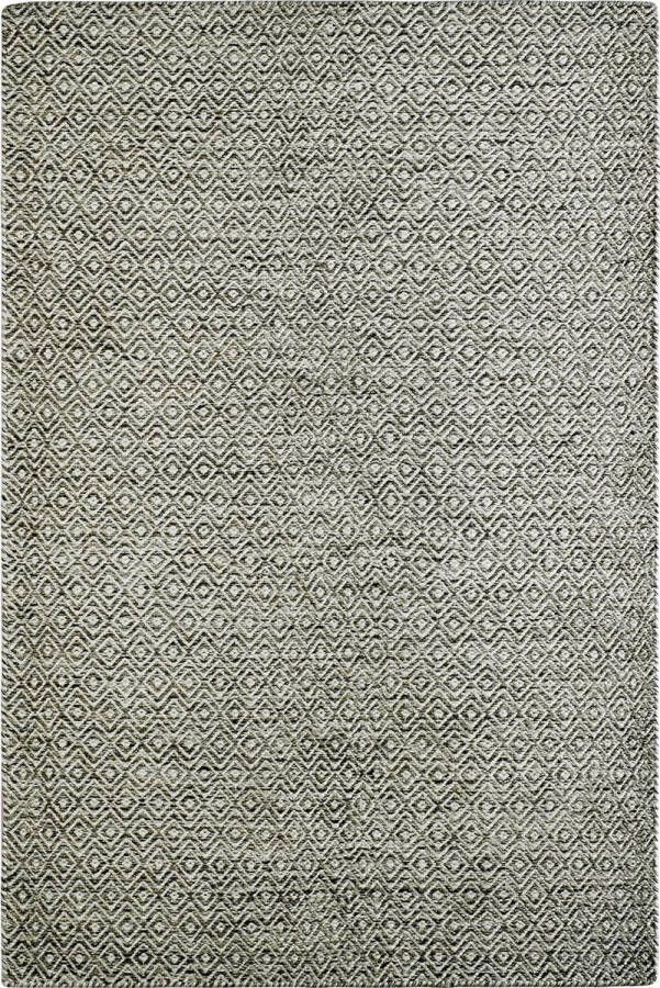 Decor24-OB Handgeweven laagpolig vloerkleed Jaipur Wol Taupe 160x230 cm