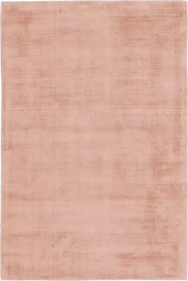 Decor24-OB Handgeweven luxueus effen vloerkleed Maori Roze 200x290 cm - Foto 1