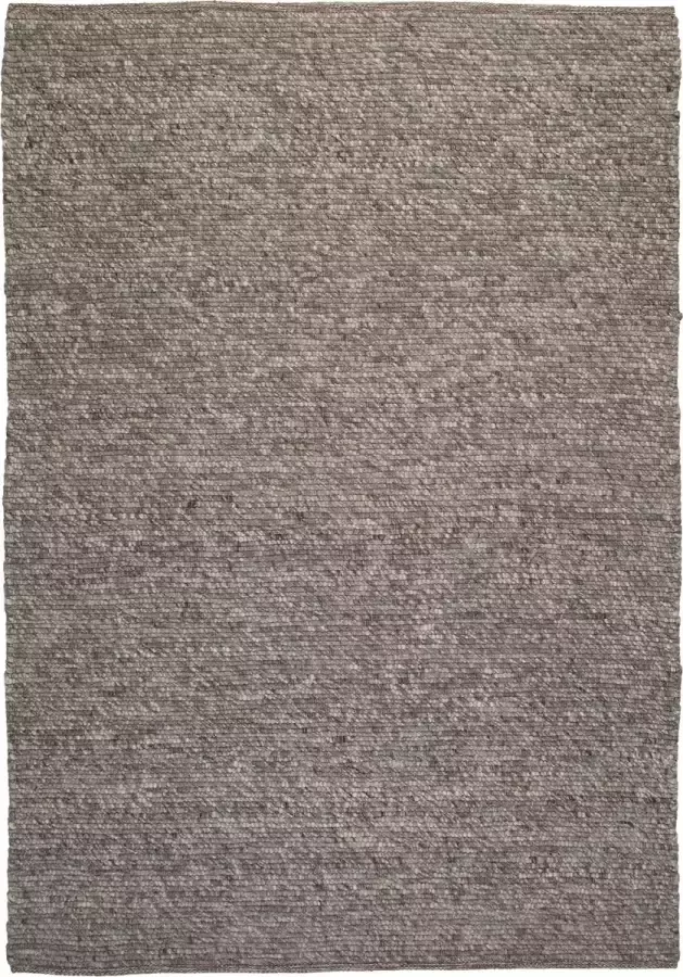 Decor24-OB Handgeweven luxueus vloerkleed Kjell Wol Grijs 120x170 cm