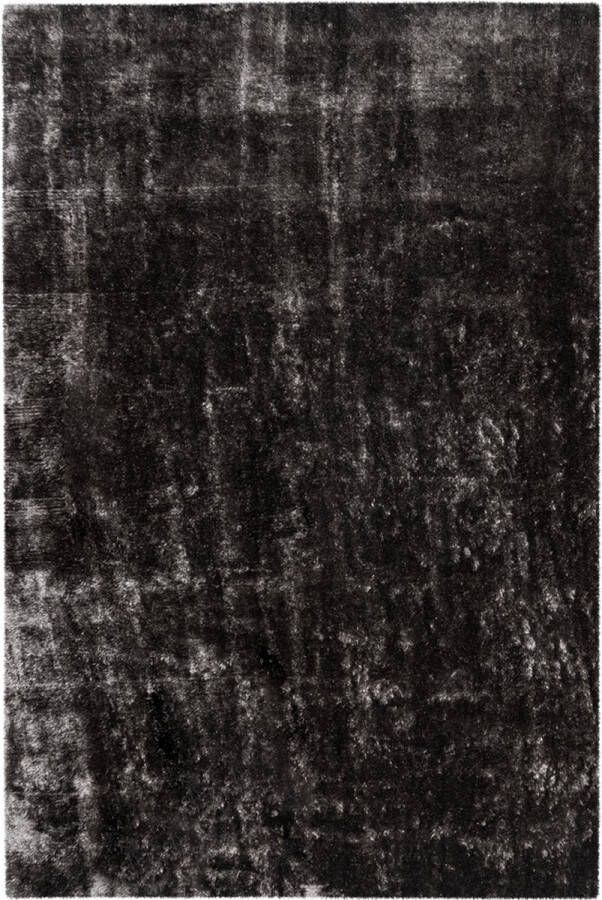 Decor24-OB Hoogpolig glanzend vloerkleed Glossy- Grafiet 200x290 cm