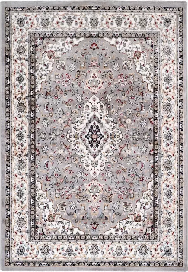 Decor24-OB Klassiek laagpolig vloerkleed Isfahan Grijs 160x230 cm
