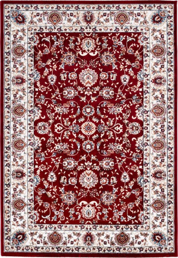Decor24-OB Klassiek laagpolig vloerkleed Isfahan Rood 80x150 cm