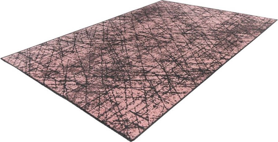 Decor24-OB Laagpolig vloerkleed Amalfi Roze 120x170 cm