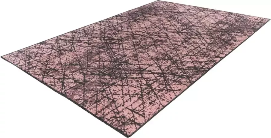 Decor24-OB Laagpolig vloerkleed Amalfi Roze 120x170 cm