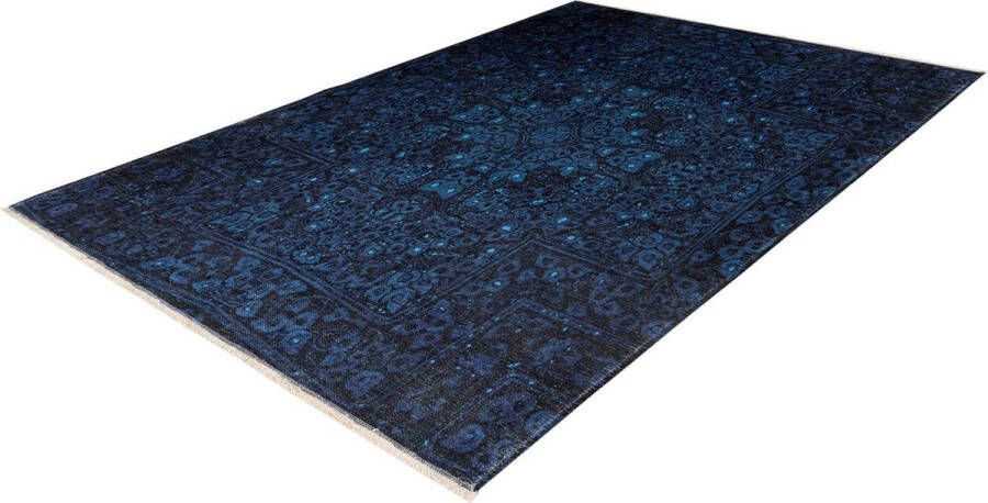 Decor24-OB Laagpolig vloerkleed Azteca Blauw 200x290 cm