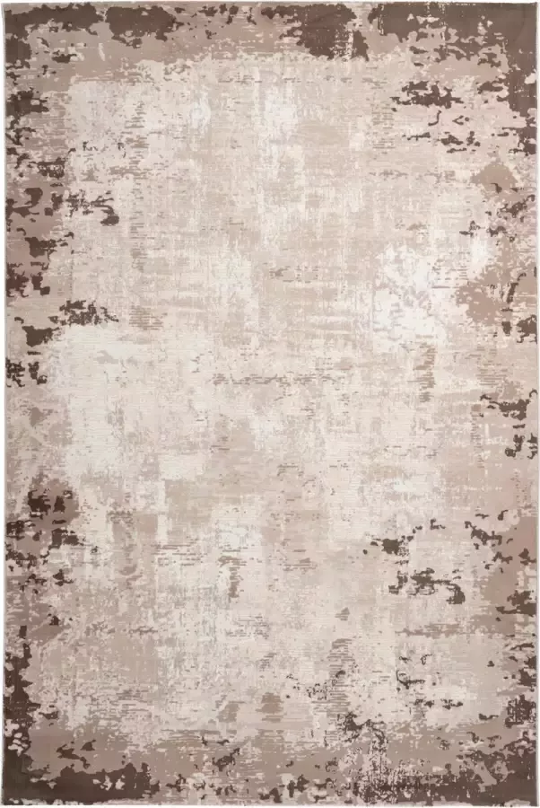 Decor24-OB Modern laagpolig vloerkleed Opal Beige 200x290 cm