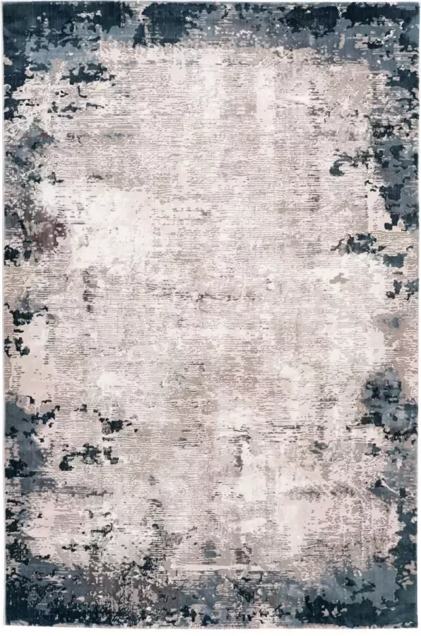 Decor24-OB Modern laagpolig vloerkleed Opal Blauw 160x230 cm