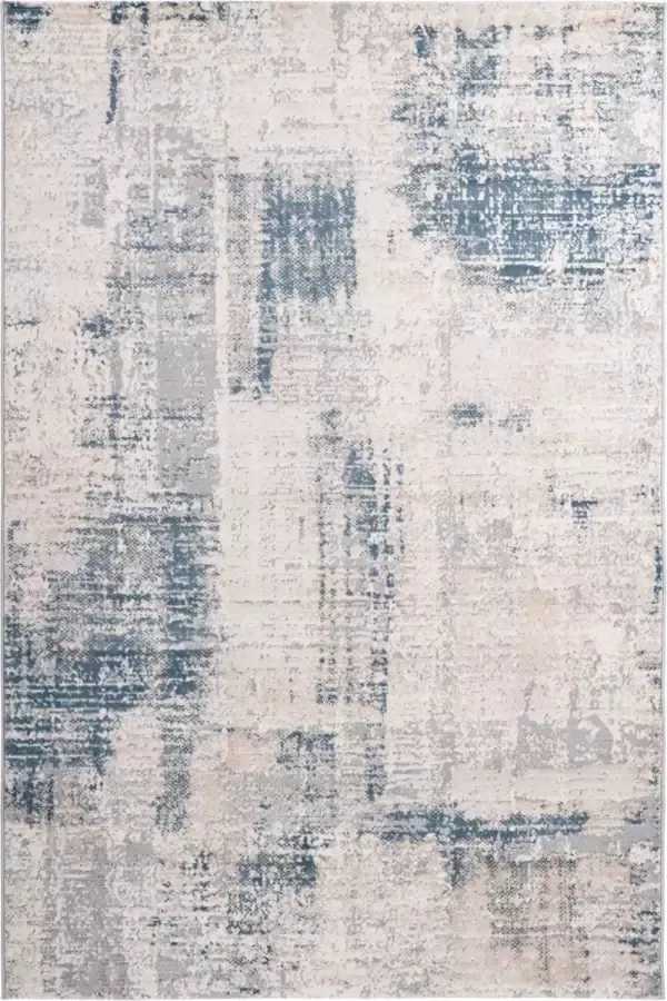 Decor24-OB Modern laagpolig vloerkleed Salsa Blauw 160x230 cm