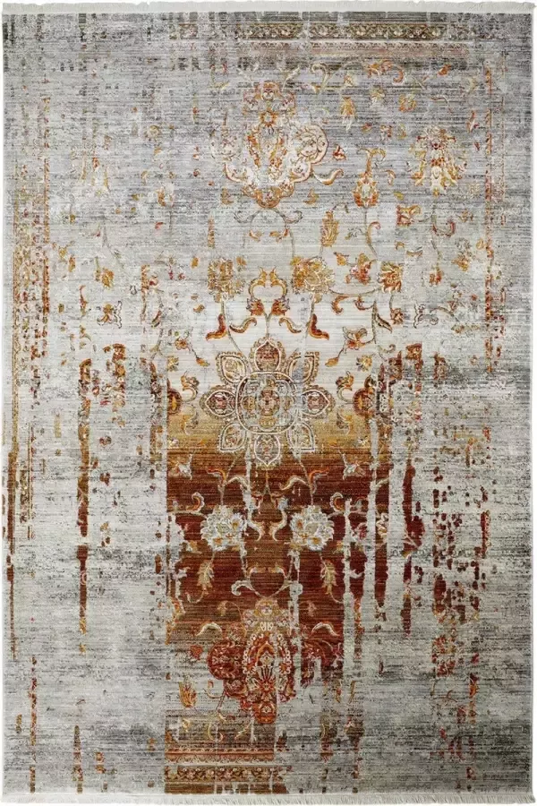 Decor24-OB Vintage designer vloerkleed Laos bruin 200x285 cm
