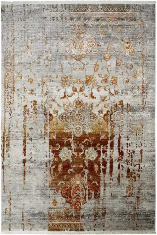 Decor24-OB Vintage designer vloerkleed Laos bruin 80x150 cm - Foto 1