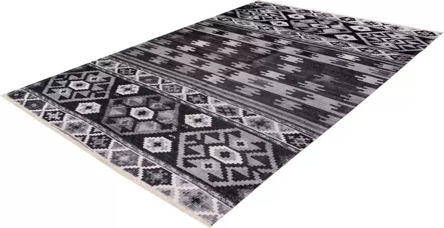 Decor24-OB Vintage vloerkleed Ethno Grijs 261 200x290 cm