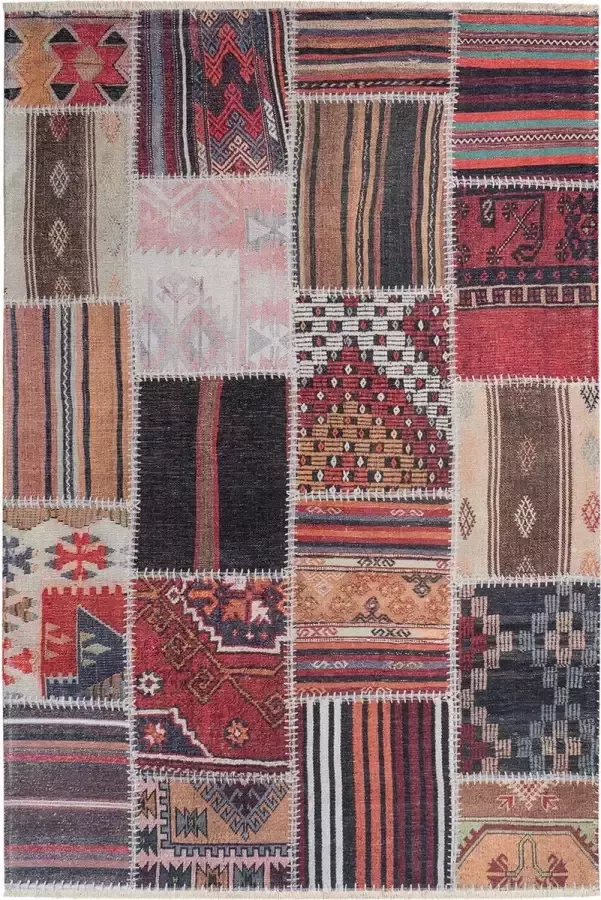 Decor24-OB Vintage vloerkleed Ethno Multikleur 263 75x150 cm