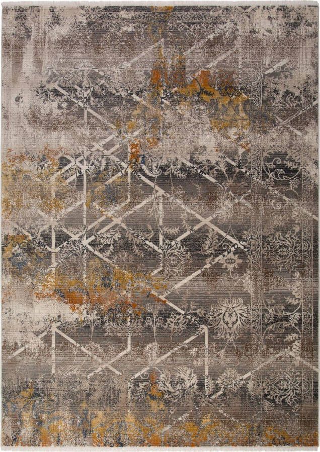 Decor24-OB Vintage vloerkleed Inca Taupe 80x150 cm