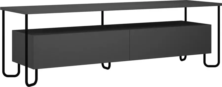 Decoratie CORNEA TV meubel ANTRACIET Hoge kwaliteit