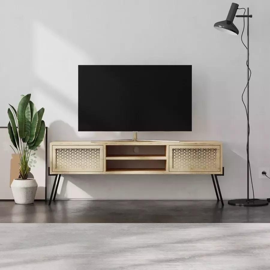 Decoratie Tv-meubel- naive eiken