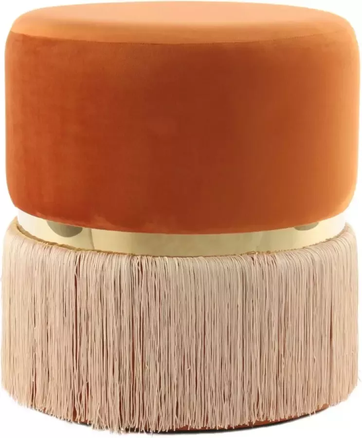 Decorenmeer Rebecca 825 kruk oranje champagne goud