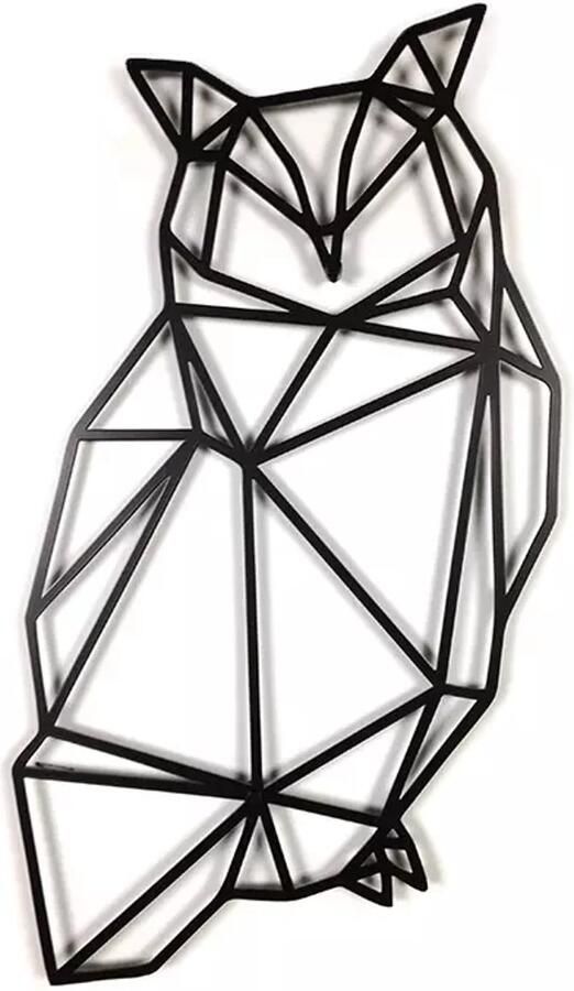 Decorizzly 3D Metalen Decoratie Uil
