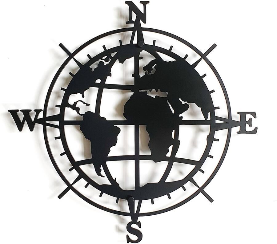 Decorizzly Windroos Kompas 3D GLOBE